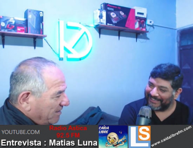 Concejal Matías Luna en el programa &quot;Caida Libre&quot;