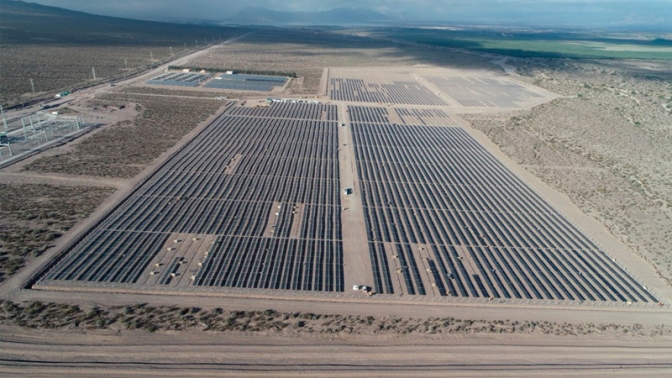 El parque solar de San Juan comenzó a inyectar energía al sistema eléctrico nacional