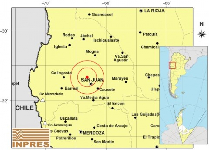 Sismo en San Juan informe preliminar de situación