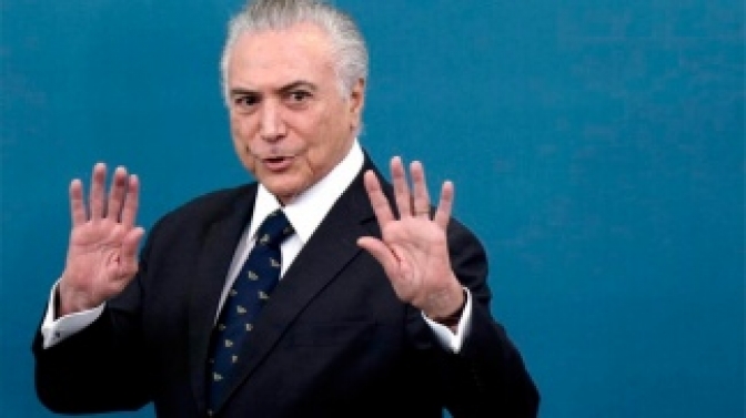 Arrestan al ex presidente Temer en una causa por corrupción