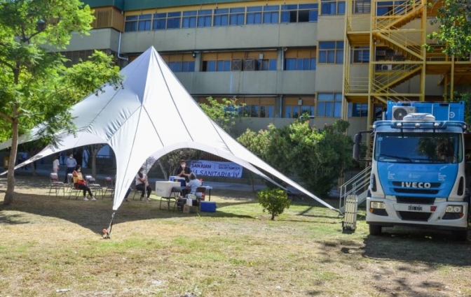 El camión sanitario de vacunas visitará Rivadavia, Ullum y Zonda