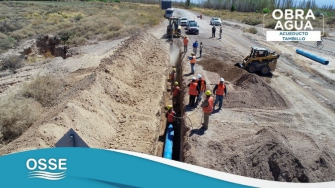 Estas son las obras que OSSE tiene en ejecución para ampliar el servicio de agua potable