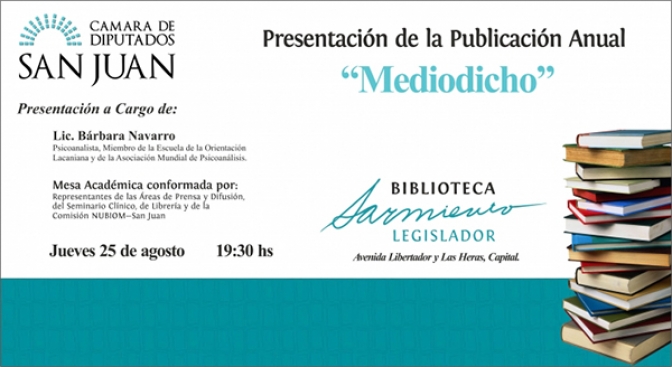 Presentarán la publicación anual “Mediodicho”