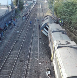Descarrila un tren en el noroeste de Espa&ntilde;a