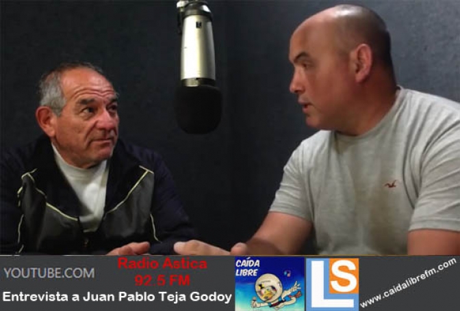 Juan Pablo Teja Godoy en el programa de &quot;Caída Libre&quot; en Valle Fértil