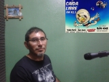 Ariel Elizondo en el programa "Caida Libre" en la 93.5 Valle F&eacute;rtil