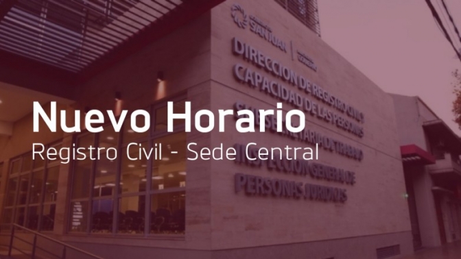 La sede central del Registro Civil atenderá de corrido desde este martes