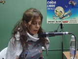 Marisa Perez en el programa "Caida Libre" en la 93.5