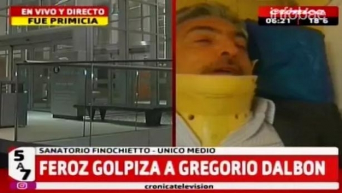 Un taxista golpeó Gregorio Dalbón