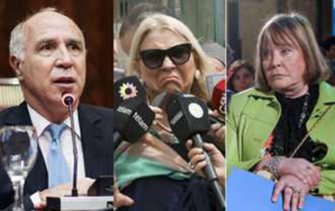 Ricardo Lorenzetti, Elisa Carrió y María Servini de Cubría