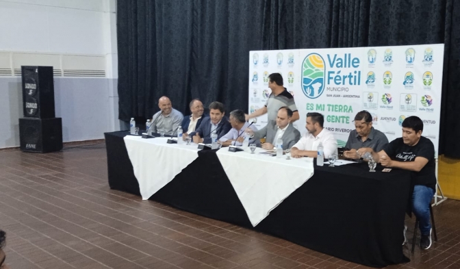 Visita del Ministro de la Producción y Secretario de Medio Ambiente en Valle Fértil