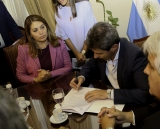 Firmaron un convenio con empresas de EEUU interesadas en energ&iacute;as fotovoltaicas