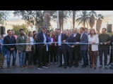 Orrego inauguró la primera obra del programa provincial de pavimentación urbana en Rawson