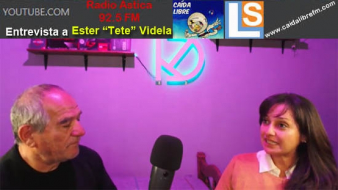 Entrevista a Estela &quot;Tete&quot; Videla por &quot;Unidos por San Juan&quot; en Caída Libre