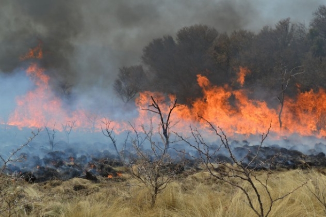 Controlaron el único foco activo de incendio que quedaba en San Luis