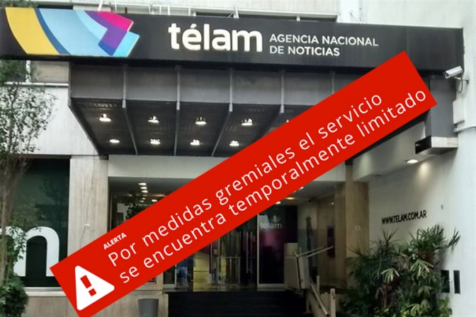 Trabajadores ocupan agencia Télam por más de 350 despidos