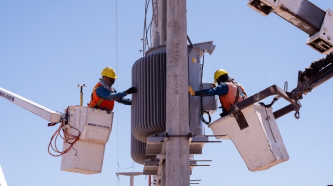 Finalizó una importante obra de electrificación en Caucete