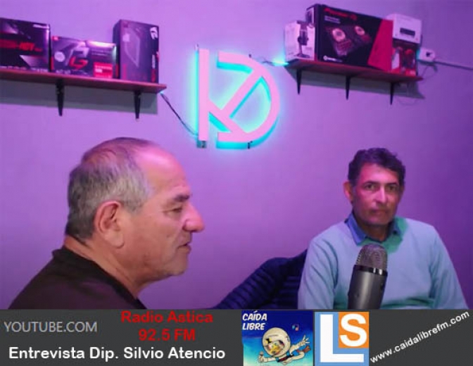 Diputado departamental de Valle Fértil Silvio Atencio en el programa de &quot;Caída Libre&quot; en Valle Fértil