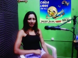 Viviana Chavez en el programa "Caida Libre" en la 93.5