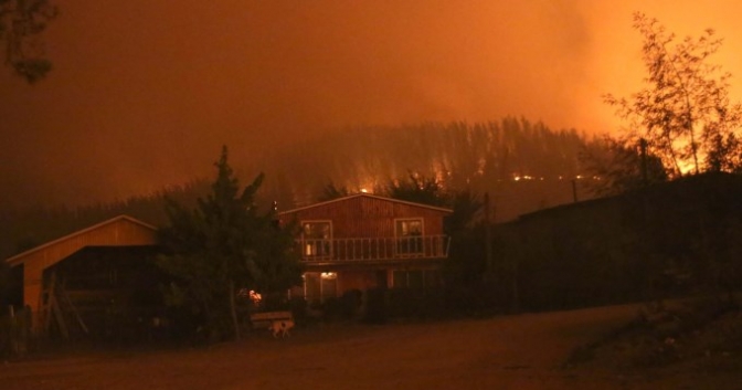 Incendios: Chile, declarado en estado de emergencia