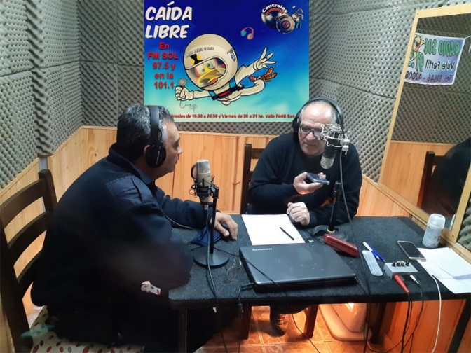 Comisario Oscar Fabian Carrizo en el programa &quot;Caida Libre&quot; Valle Fértil