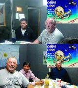 Dario Burgoa,Emilio Leiva y Alfredo Elizondo en el programa "Caida Libre" Valle F&eacute;rtil