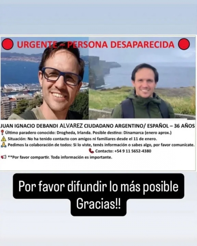 Buscan a un argentino desaparecido en Francia desde hace tres meses