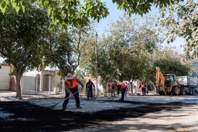 Avanza el Plan de Pavimentaci&oacute;n Urbana en Caucete con obras en distintos sectores